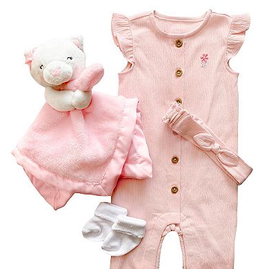 Baby Carter's Kitty Cuddle Plush Snuggle Blankie