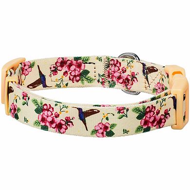 Blueberry Pet Flower & Hummingbird Dog Collar