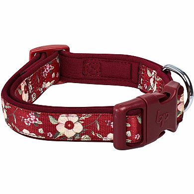 Blueberry Pet Flower Neoprene Padded Dog Collar