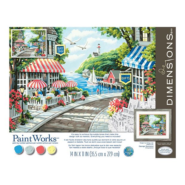 PaintWorks Paint by Number Kit-Café by the Sea