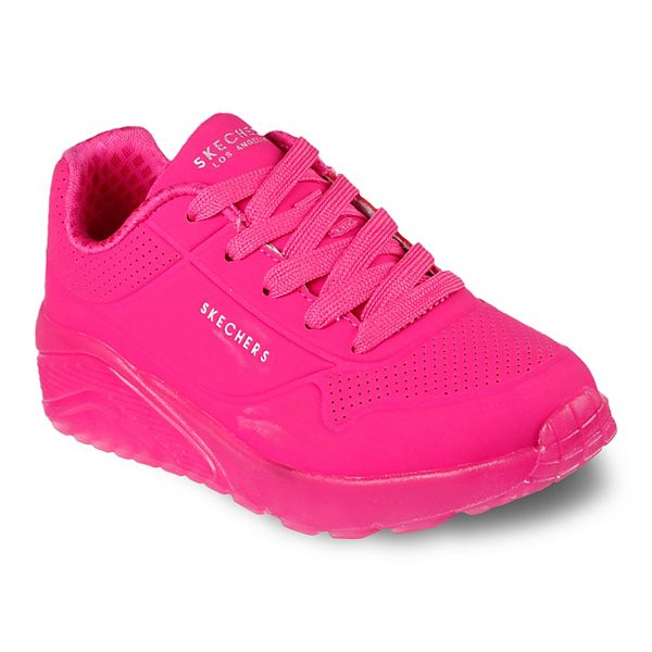 Skechers&reg; Street&trade; Uno Ice Girls' Shoes - Hot Pink (13)