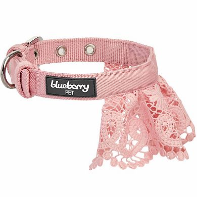 Blueberry Pet Floral Lace Dog Collar