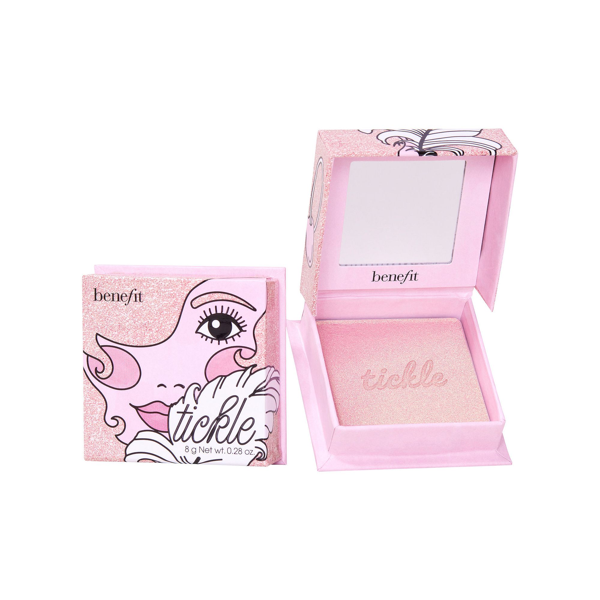 Benefit Cosmetics Cookie and Tickle Shimmer Finish Powder Highlighters, Siz