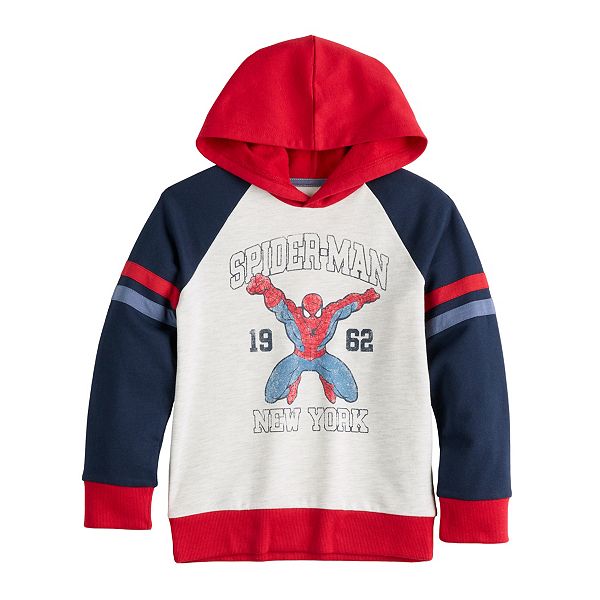 Boys 4-12 Jumping Beans® Marvel Spider-Man Vintage Raglan Graphic Hoodie