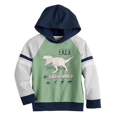 Boys 4 12 Jumping Beans Jurassic World T Rex Raglan Graphic Hoodie
