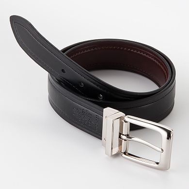 Chaps Reversible Faux-Leather Belt