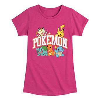 Girls 7-16 Pokemon Characters Graphic Tee