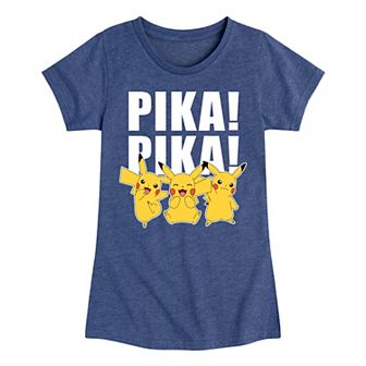 Girls 7-16 Pokemon Pikachu Pika Pika Tee