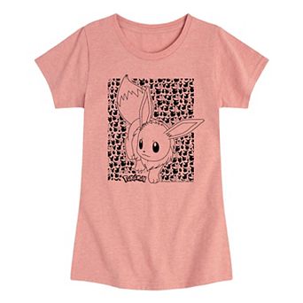 Girls 7-16 Pokemon Eevee Pattern Graphic Tee