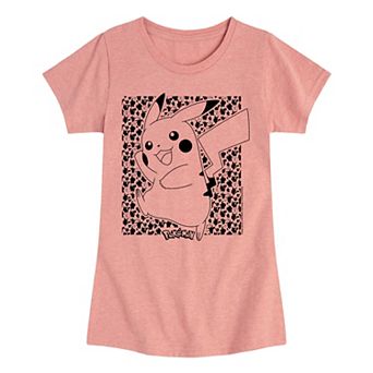 Girls 7-16 Pokemon Pikachu Pattern Tee