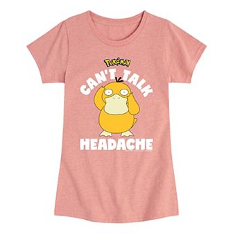 Girls 7-16 Pokemon Psyduck Headache Tee