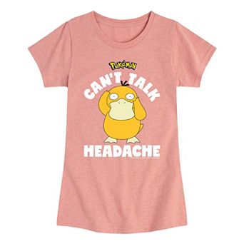 Girls 7-16 Pokemon Psyduck Headache Tee