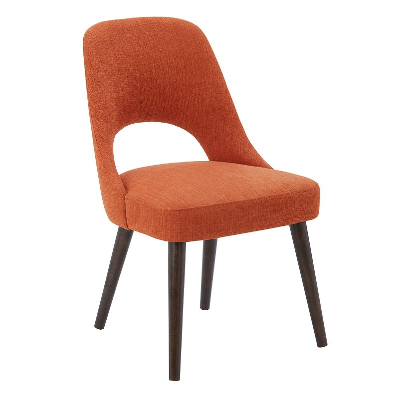 INK + IVY Nola Upholstered Dining Chair 2-piece Set, Orange