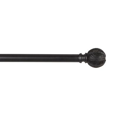 Exclusive Home Acanthus 1" Window Curtain Rod and Finial Set
