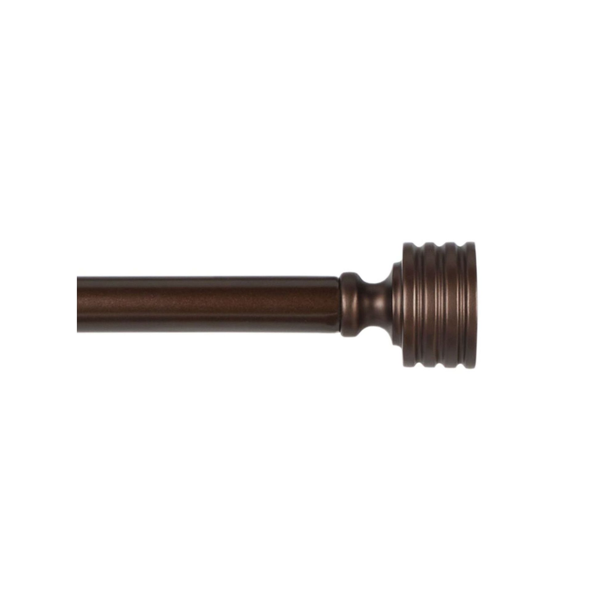 Exclusive Home Lucero 1 Window Curtain Rod and Finial Set, Oil Rubbed Br