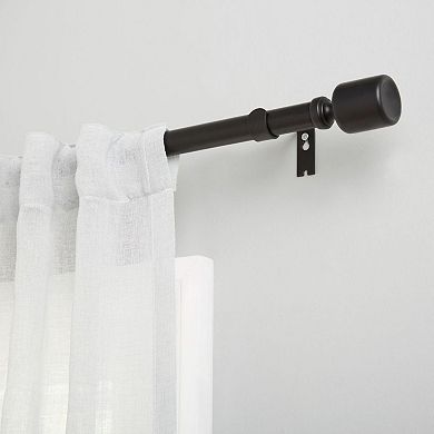 Exclusive Home Rino 1" Window Curtain Rod and Finial Set
