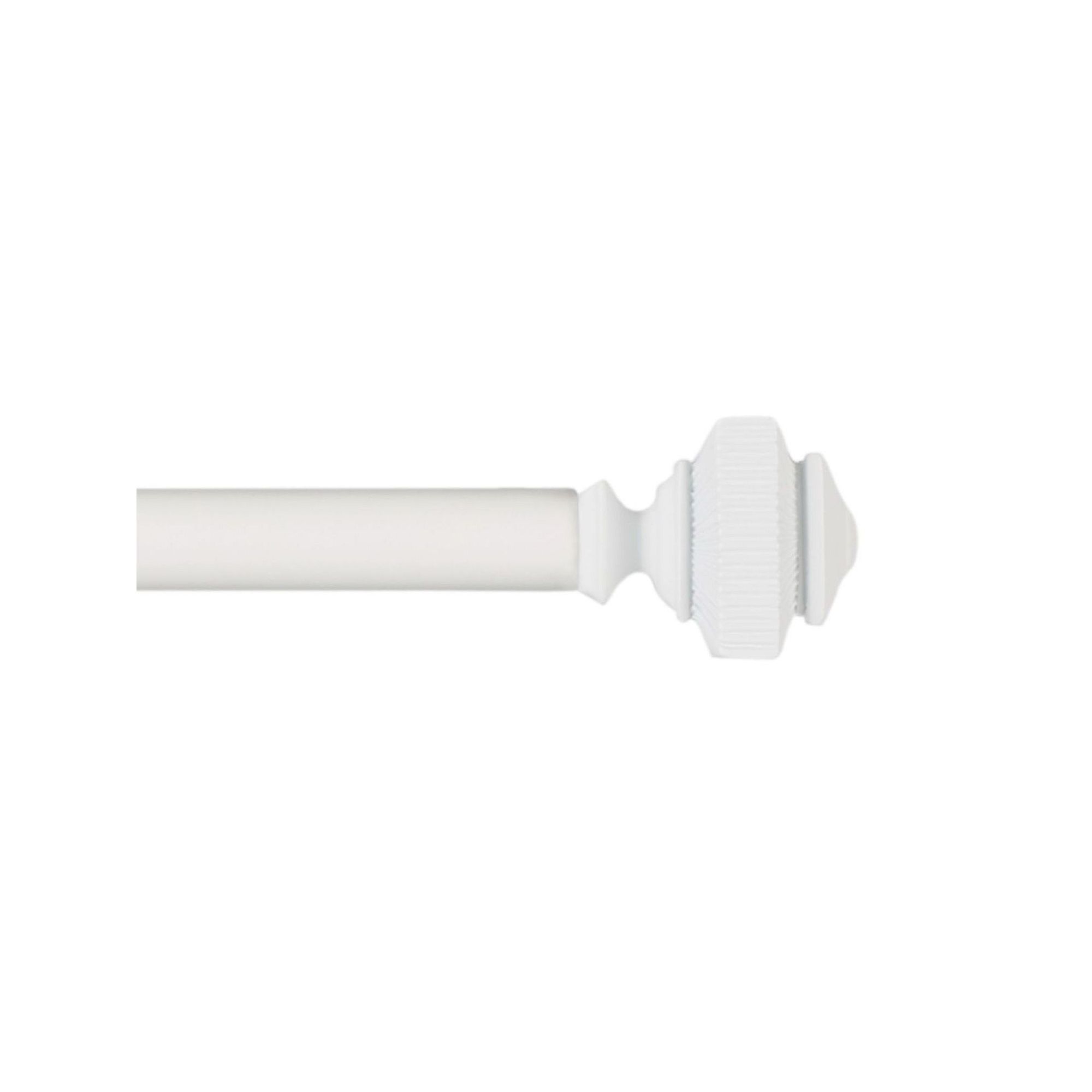 Exclusive Home Rockwell 1 Window Curtain Rod and Finial Set, Off White