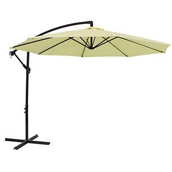 Sunnydaze 9.5 ft Cantilever Offset Patio Umbrella with Crank