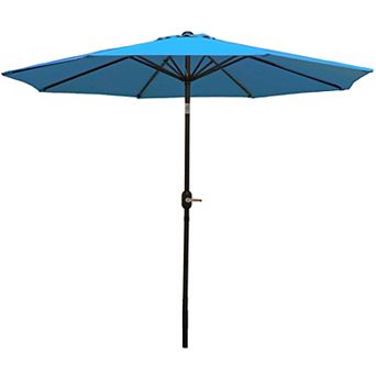 Sunnydaze Aluminum Patio Umbrella with Tilt and Crank