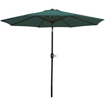 Sunnydaze Aluminum Patio Umbrella with Tilt and Crank