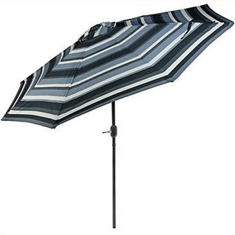 Sunnydaze Aluminum Patio Umbrella with Tilt and Crank