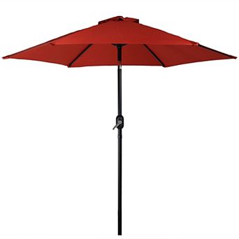Sunnydaze Aluminum Patio Umbrella with Tilt and Crank