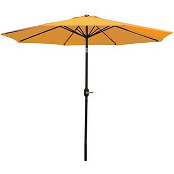 Sunnydaze Aluminum Patio Umbrella with Tilt and Crank