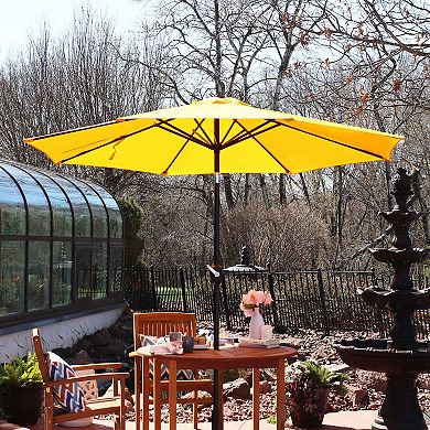 Sunnydaze Aluminum Patio Umbrella with Tilt and Crank