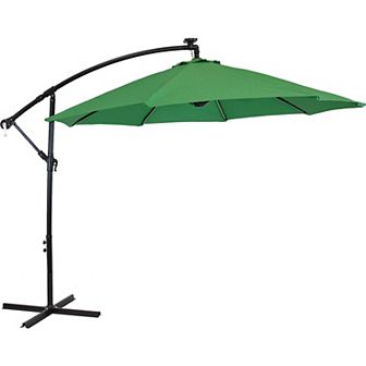Sunnydaze 9.5 ft Solar Cantilever Offset Patio Umbrella