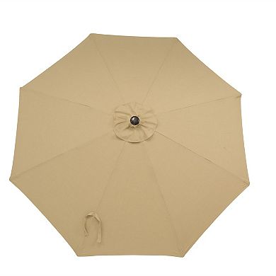 Sunnydaze 9' Fade-Resistant Sunbrella Patio Umbrella with Auto Tilt
