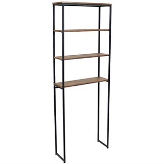 Sunnydaze 4 tier Industrial Over-the-Toilet Storage Shelf