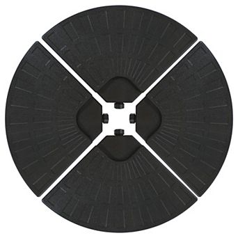 Sunnydaze Sand or Water Round Cantilever Offset Patio Umbrella Base Plates
