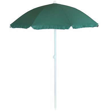Sunnydaze 5 ft Steel Beach Umbrella with Tilt - Sage Green