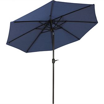 Sunnydaze 9 ft Aluminum Patio Umbrella with Tilt and Crank
