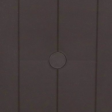 Sunnydaze 31.25 in Plastic Square Patio Dining Table - Brown