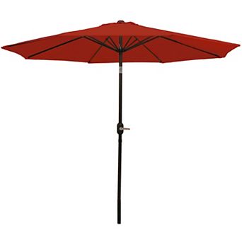 Sunnydaze Aluminum Patio Umbrella with Tilt and Crank
