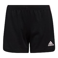 Girl in best sale adidas shorts