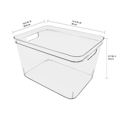 The Big One® Clear Plastic Storage Bin - Large