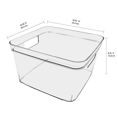 The Big One® Clear Plastic Storage Bin - Medium