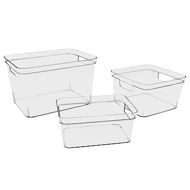 The Big One® Clear Plastic Storage Bin - Medium