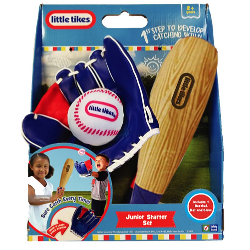 Little Tikes Baseball Starter Set  Childs Beginners Sports Ball Bat Glove  Boys Girls Ages 3 and up