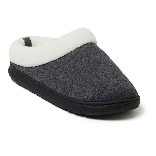 Dearfoams Olive Sweatshirt Women's Clog Slippers - Dark Heather Gray (MEDIUM)