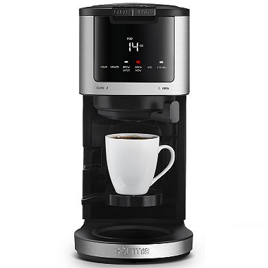 Gourmia 2-in-1 Single Serve & 12-Cup Coffee Maker with Keep Warm ...