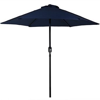 Sunnydaze Aluminum Patio Umbrella with Tilt and Crank