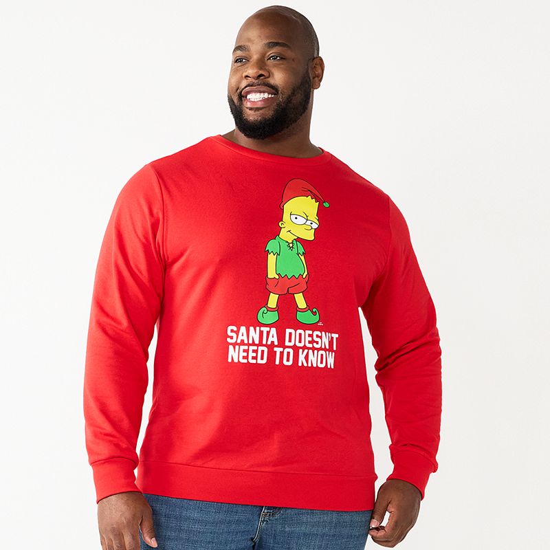 Big & Tall Celebrate Together Holiday Sweatshirt, Mens, Size: Large Tall, 