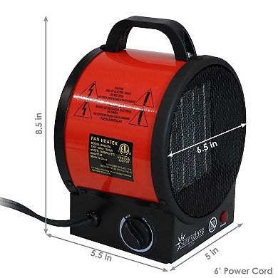 Sunnydaze 750W/1500W Ceramic Portable Electric Space Heater