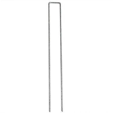Sunnydaze 12 in Galvanized Steel Garden/Landscape Staples - Set of 25