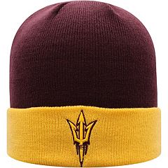 Top of The World Women's Black Arizona State Sun Devils Snug Cuffed Knit Hat with Pom