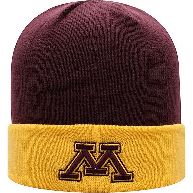 Men's Top of the World Maroon/Gold Minnesota Golden Gophers Core 2-Tone Cuffed Knit Hat