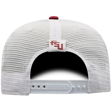 Men's Top of the World Garnet/White Florida State Seminoles Trucker Snapback Hat